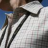 Ladies tattersall shirt - heather